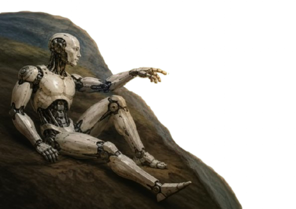 Robot on Cliff Cutout